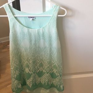 Express Aztec Sequin Tank Top